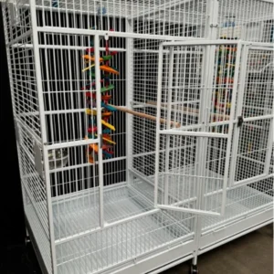 Parrot Cage With Divider - Stone